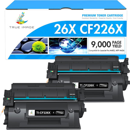 Lasertoner-Kartusche 2er-Pack 26X – Toner CF226X Schwarz – Kompatibel mit HP M402 und M426 Serie