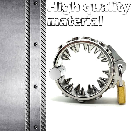 Adult Toy - Metalen Ring met Pinnen en Gewichtselement