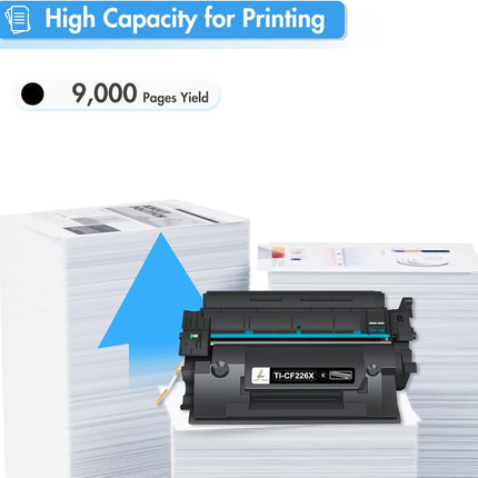 Lasertoner-Kartusche 2er-Pack 26X – Toner CF226X Schwarz – Kompatibel mit HP M402 und M426 Serie