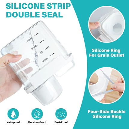 Messbecher – Waschmittelspender – 2 Stück – Luftdicht – 1100 ml