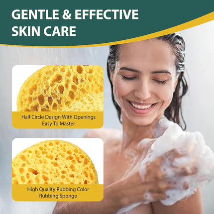 Badeschwämme – 2er-Pack – Extra groß – Wabenstruktur – Weich, luxuriös und tiefenreinigend