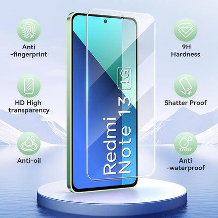 3x Displayschutzfolie – Xiaomi Redmi Note 13 4G/5G – 9H Glas – Kratzfest