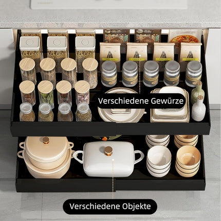 Uittrekbare Lade Organizer – Keuken Kast - Telescopisch -  Zonder Boren