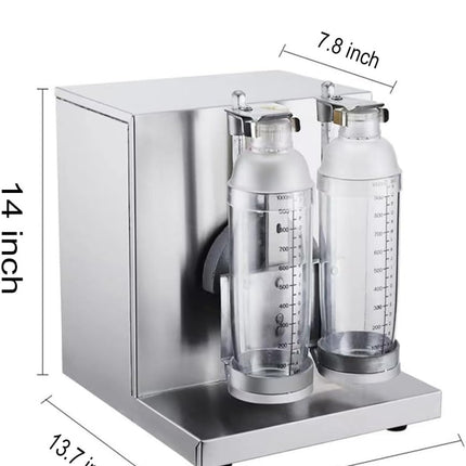 Professionele Shaker – Dubbele Beker - 120W Hoogtoerige Mixer met Timer