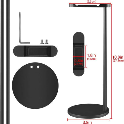 Kopfhörerständer – Aluminium – Universal – Stabiler Standfuß – Schwarz 