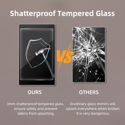 Make-upspiegel - Hollywood - 15 leds - Inclusief Bluetooth Speaker en Usb- 58×46 cm