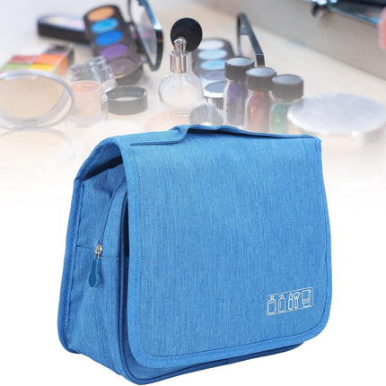Opvouwbare Hangende Toilettas Hemelsblauw met Compartimenten en Haak