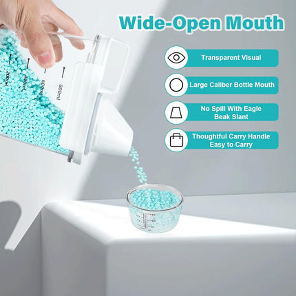 Messbecher – Waschmittelspender – 2 Stück – Luftdicht – 1100 ml