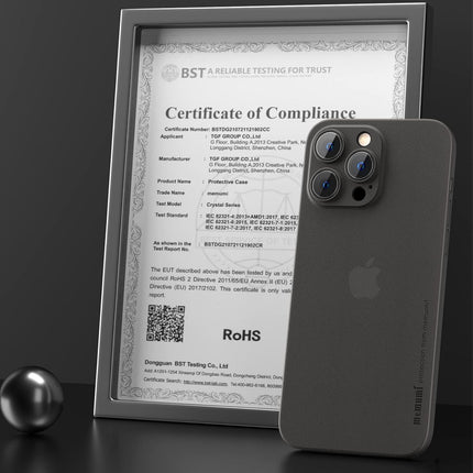 Ultradun Telefoon Hoesje Geschikt voor - iPhone 14 Pro Max Hoesje - Mat - Trans-Zwart