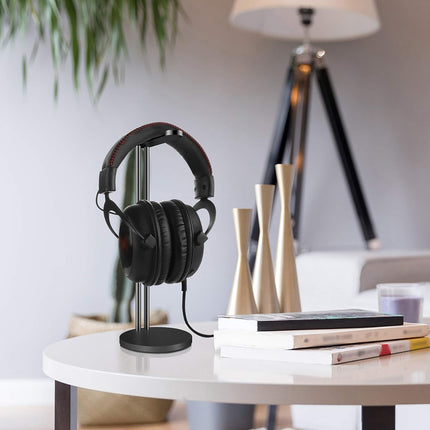 Kopfhörerständer – Aluminium – Universal – Stabiler Standfuß – Schwarz 