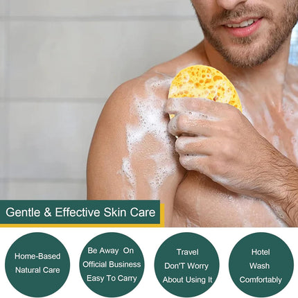 Badeschwämme – 2er-Pack – Extra groß – Wabenstruktur – Weich, luxuriös und tiefenreinigend