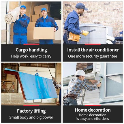 Elektrische Kabellier 400–800 kg met 12 m kabel en afstandsbediening