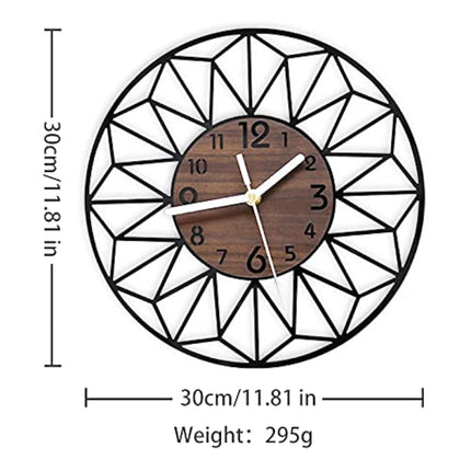 Moderne Muurklok - Stijlvol en Duurzaam voor Woonkamer, Slaapkamer, Kantoor, en Meer - 30CM