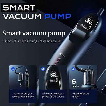 Smart LCD Elektrische Vacuümpomp – Stil, USB-C, Slim en Automatisch