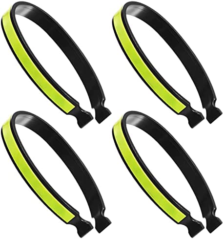 3 paar fietsbroekclips Reflecterende broekclips Elastische broekclips Reflectoren PVC gecoate fiets enkelbanden/ hardloop mouwbanden voor mannen vrouwen fietsers/hardlopers