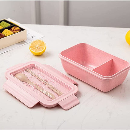 Lunchbox – Kinder – Inkl. Besteck – Rosa – BPA-frei und nachhaltig