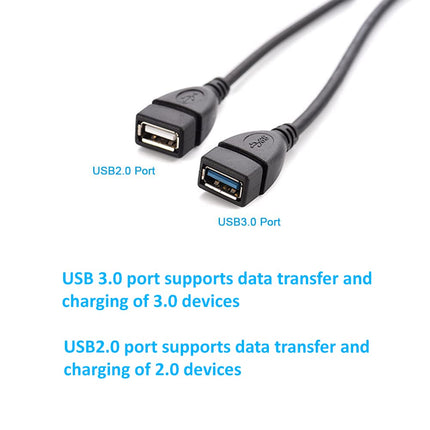 Efficiënte USB 3.0 Dual-Port Adapter - 1 naar 2 USB Vrouwelijk