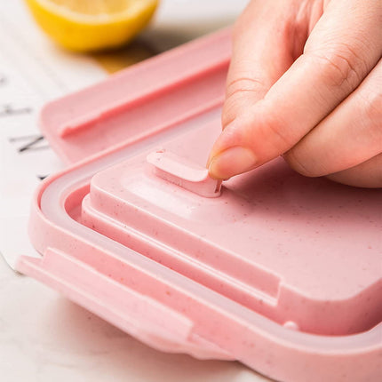 Lunchbox – Kinder – Inkl. Besteck – Rosa – BPA-frei und nachhaltig