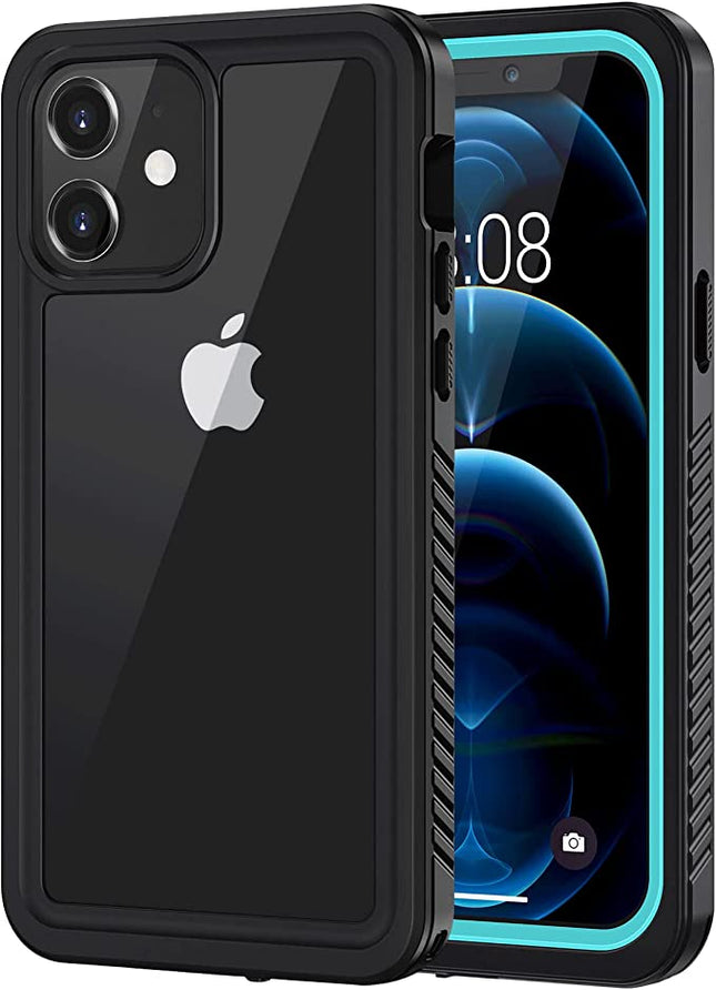 iPhone 12 Telefoonhoes - Waterdicht - IP68 – Schokbestendig - Met Schermbeschermer