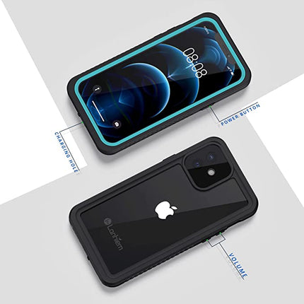 iPhone 12 Telefoonhoes - Waterdicht - IP68 – Schokbestendig - Met Schermbeschermer