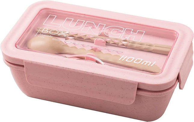 Lunch Box – Kids - Inclusief Bestek – Roze – BPA Vrij en Duurzaam