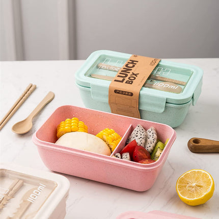 Lunchbox – Kinder – Inkl. Besteck – Rosa – BPA-frei und nachhaltig