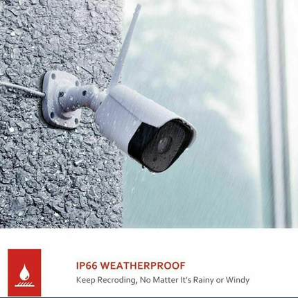 Security camera 1080P Wifi sent 24 hours - easy to configure for users, just a few steps away. Both WiFi and cable are supported.