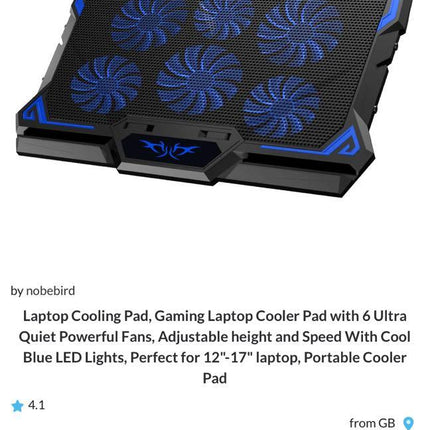 Nobebird gaming laptop koelers